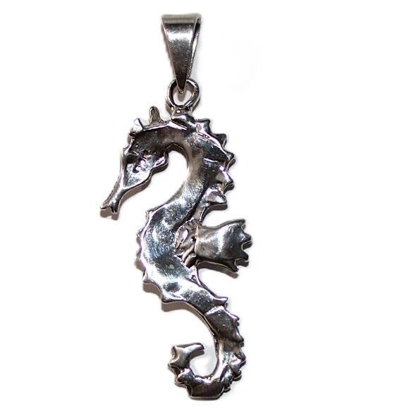 Sterling Silver Seahorse Pendant 4 Grams - Picture 3 of 4